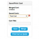 Save Cart / Print Cart as Quote